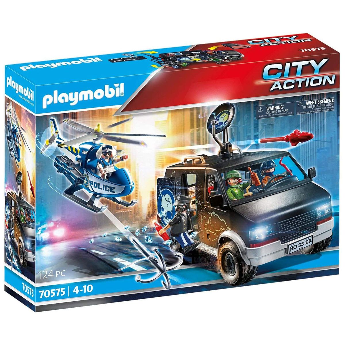 PLAYMOBIL&reg; 70575 - City Action - Polizei-Helikopter: Verfolgung des Fluchtfahrzeugs - Bild 1