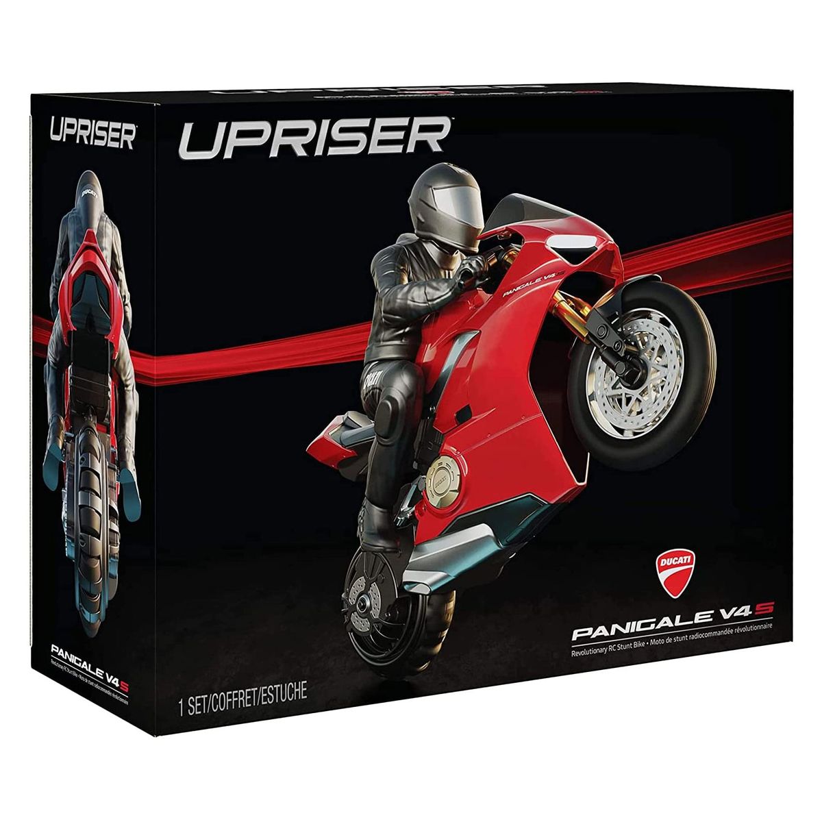 Spin Master 6053427 (20116085) - Upriser Ducati - Authentisches Panigale V4 S Motorrad, mit Fernsteuerung - Bild 1