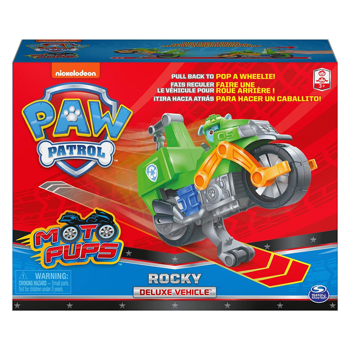 Spin Master 6060227 (20129830) - Paw Patrol - Moto Pups - Deluxe Vehicle, Rocky - Bild 1