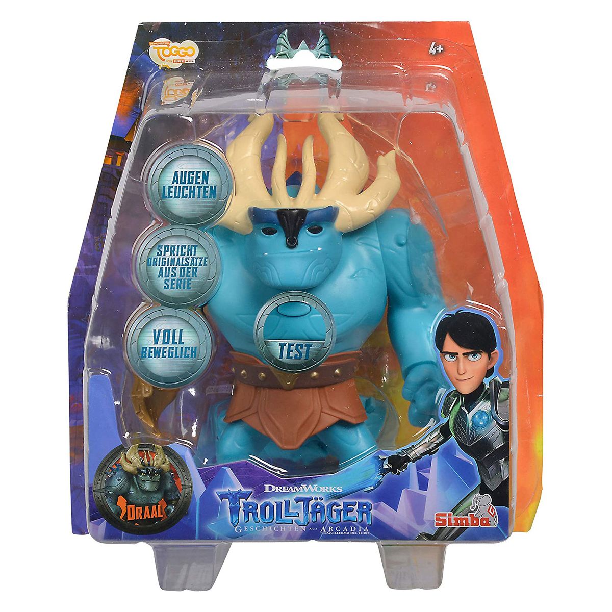 Simba 109211006 2.Wahl - DreamWorks Trollj&auml;ger - Actionfigur mit Licht und Sound, 20 cm, Draal - Bild 1