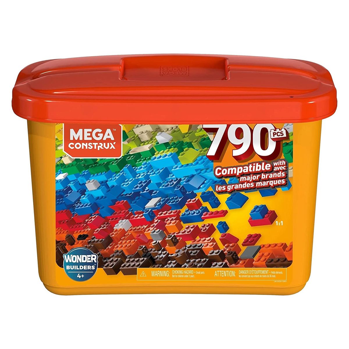 Mattel GJD24 - Mega Construx - Gro&szlig;e Bausteine-Box, Wonder Builders, 790 Teile - Bild 1