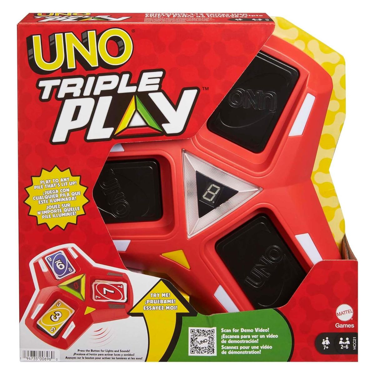 Mattel HCC21 - Mattel Games - Uno Triple Play - Bild 1
