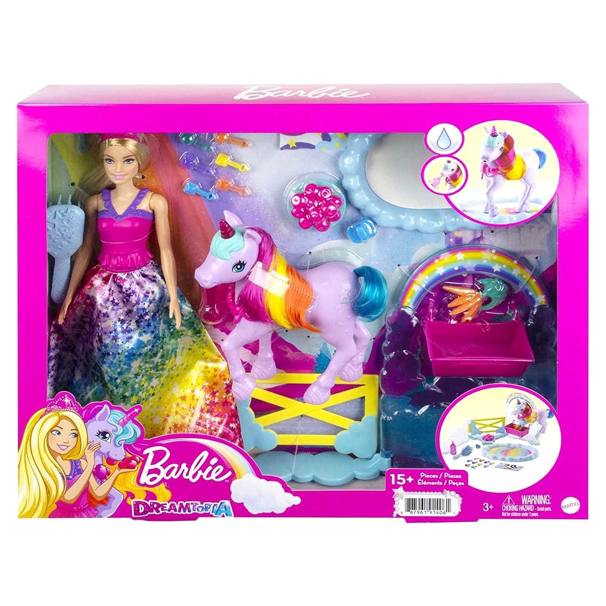 Mattel GTG01 - Barbie - Dreamtopia - Prinzessin Puppe mit Einhorn und Zubeh&ouml;r - Bild 1