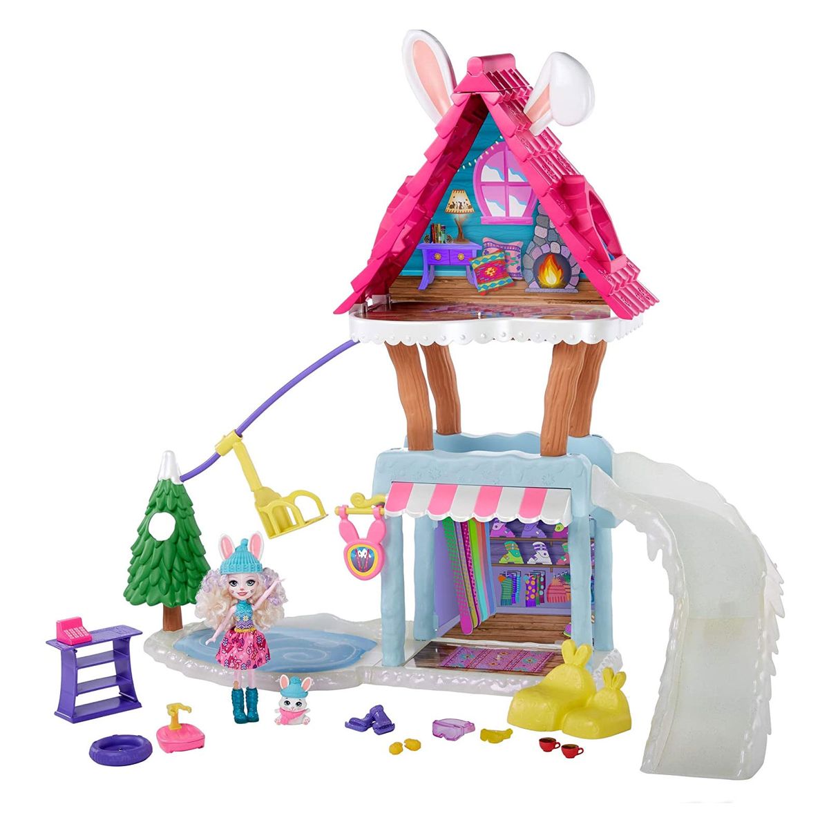 Mattel GJX50 - Enchantimals - Hasen-Skih&uuml;tte - Bild 1