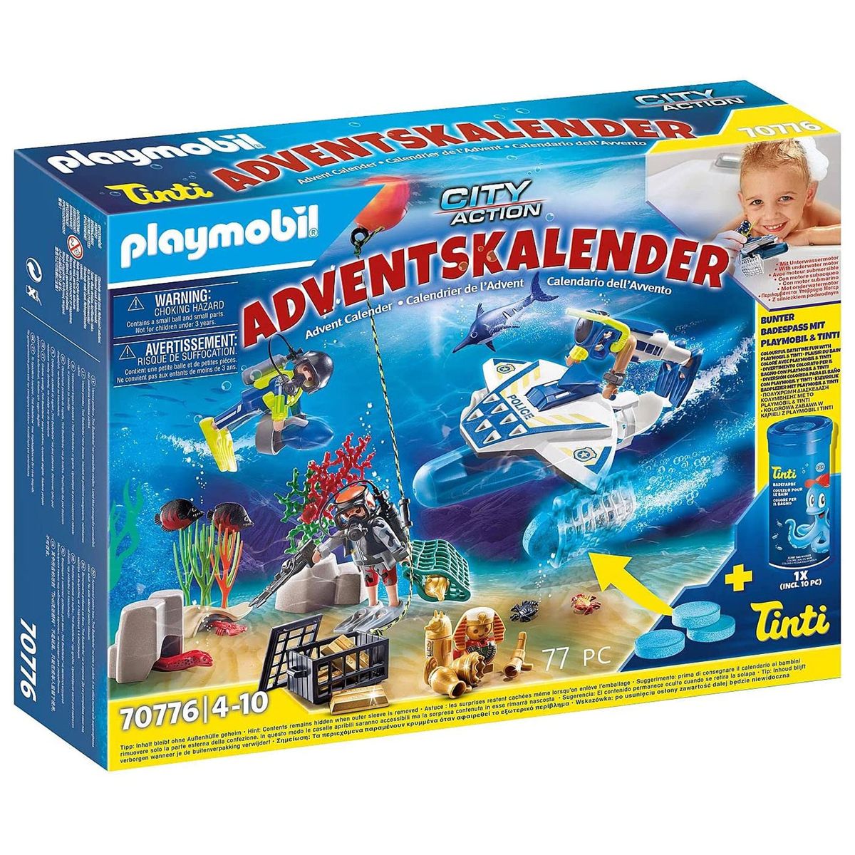 PLAYMOBIL&reg; 70776 - City Action - Adventskalender Badespa&szlig; Polizeitauchei - Bild 1
