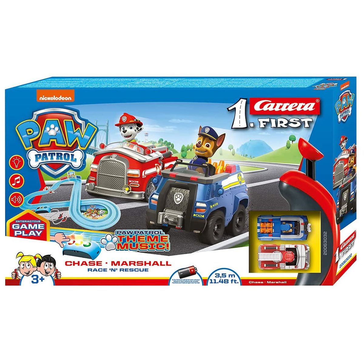 Stadlbauer 20063032 2.Wahl - Carrera 1. First - Paw Patrol - Chase & Marshall Race N Rescue, 3,5 Meter - Bild 1