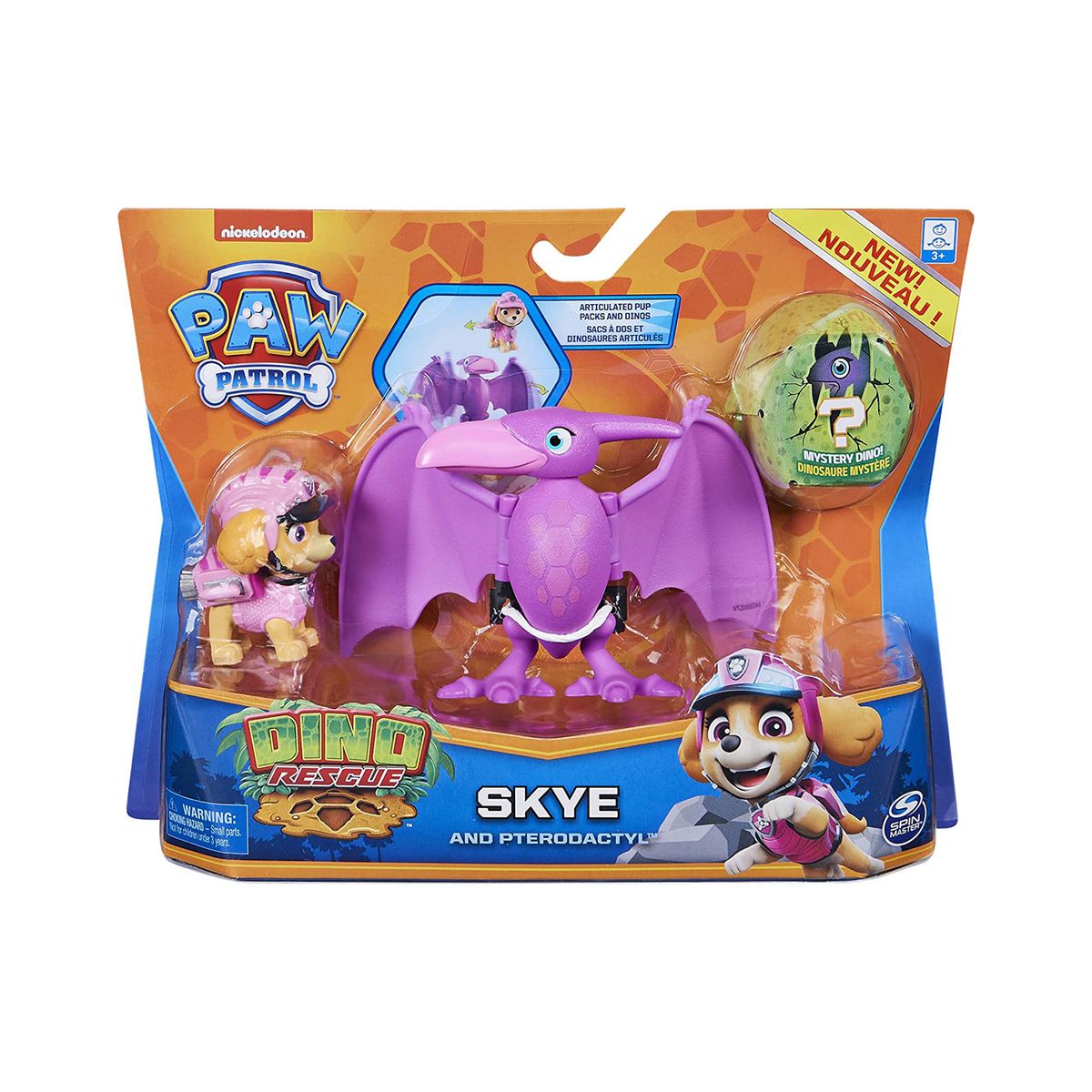 Spin Master 6060180 (20129714) - Paw Patrol - Dino Rescue - Skye und Pterodaktylus + Mystery Dino - Bild 1