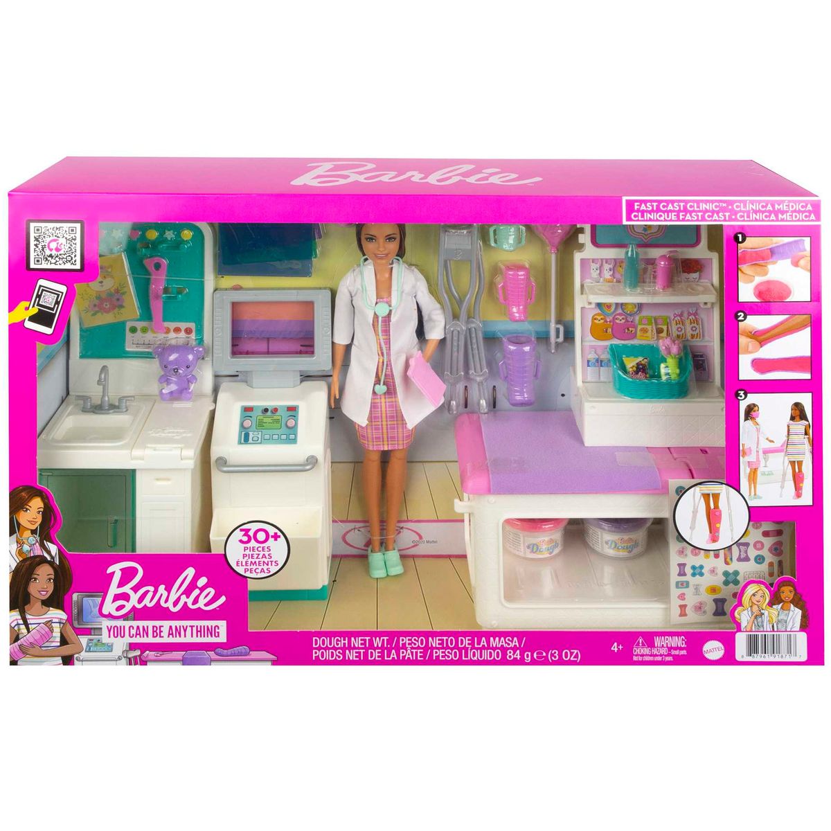 Mattel GTN61 - Barbie - You can be anything - &bdquo;Gute Besserung&ldquo; Krankenstation Spielset mit Puppe - Bild 1