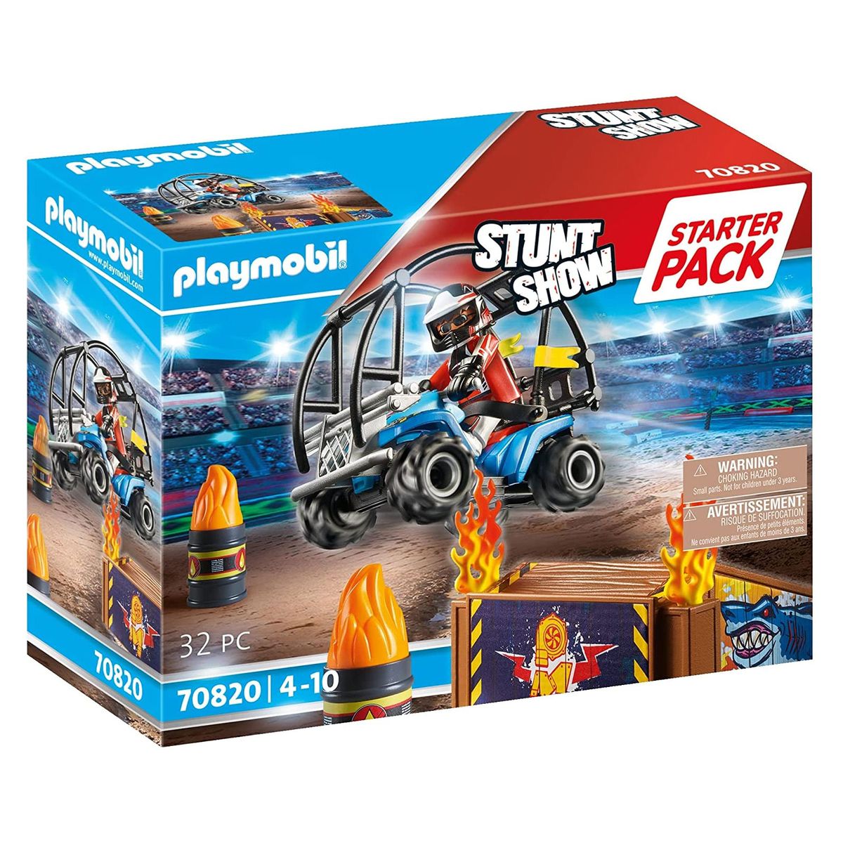 PLAYMOBIL&reg; 70820 - Stuntshow - Starter Pack - Quad mit Feuerrampe - Bild 1