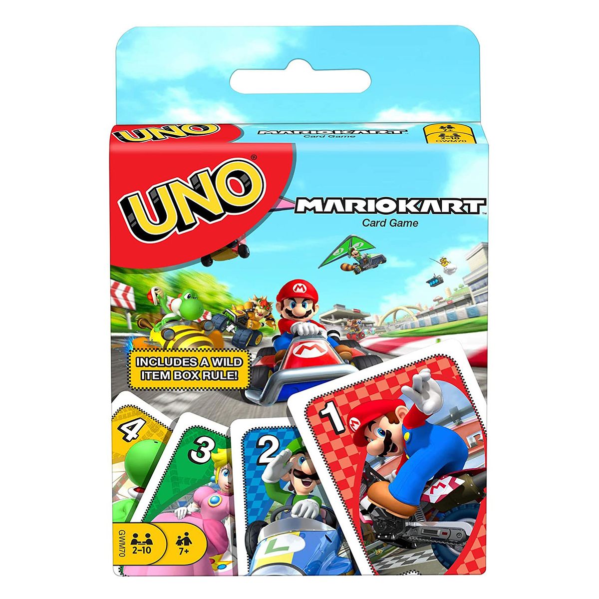 Mattel GWM70 - UNO - Nintendo - Mariokart - Kartenspiel mit 112 Karten - Bild 1