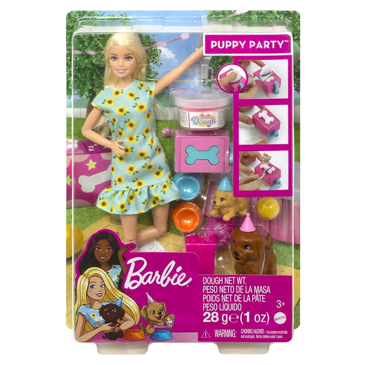 Mattel GXV75 - Barbie - Spielset mit Puppe und Knete, H&uuml;ndchenparty - Bild 1