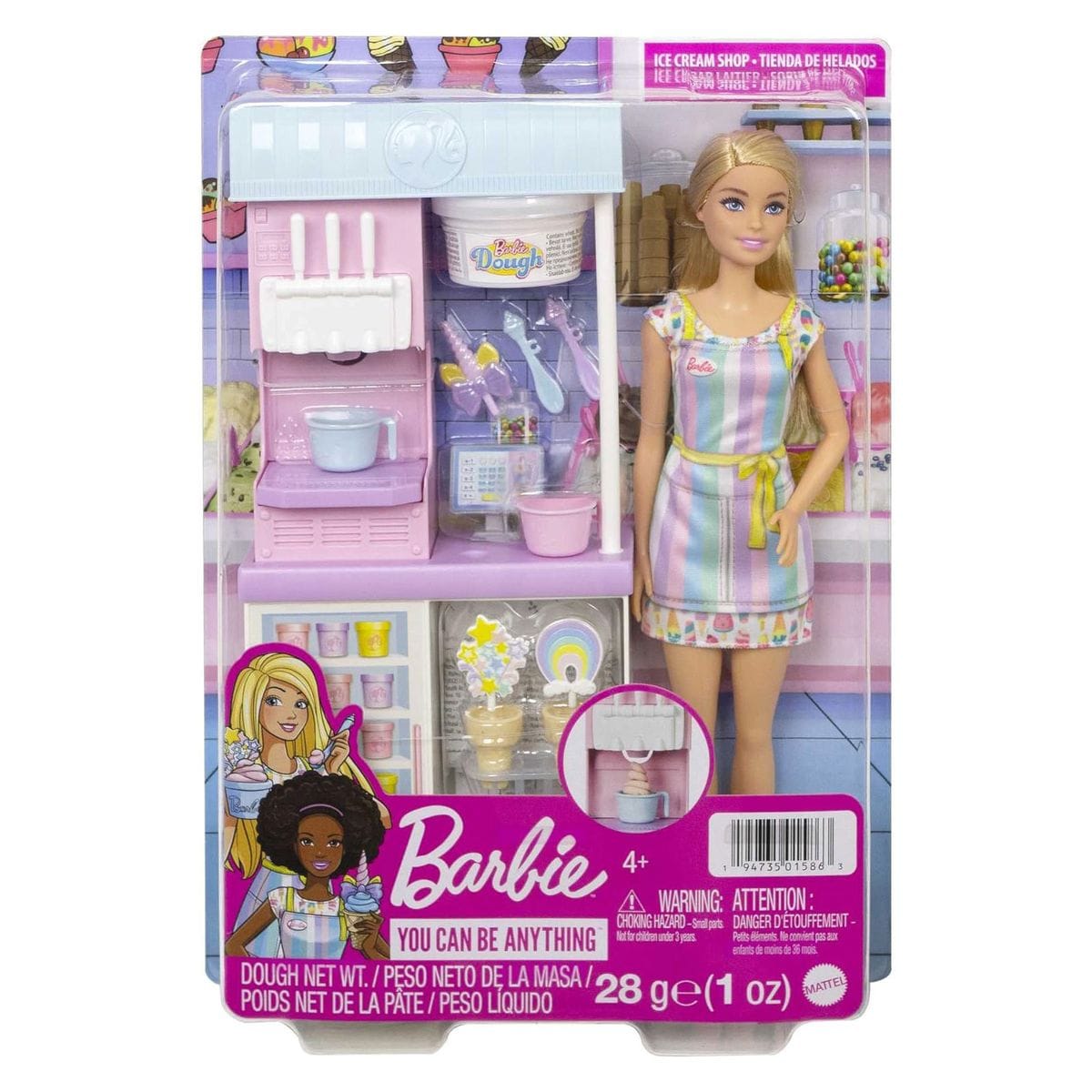 Mattel HCN46 - Barbie - You can be anything - Eisdiele Spielset mit Puppe - Bild 1