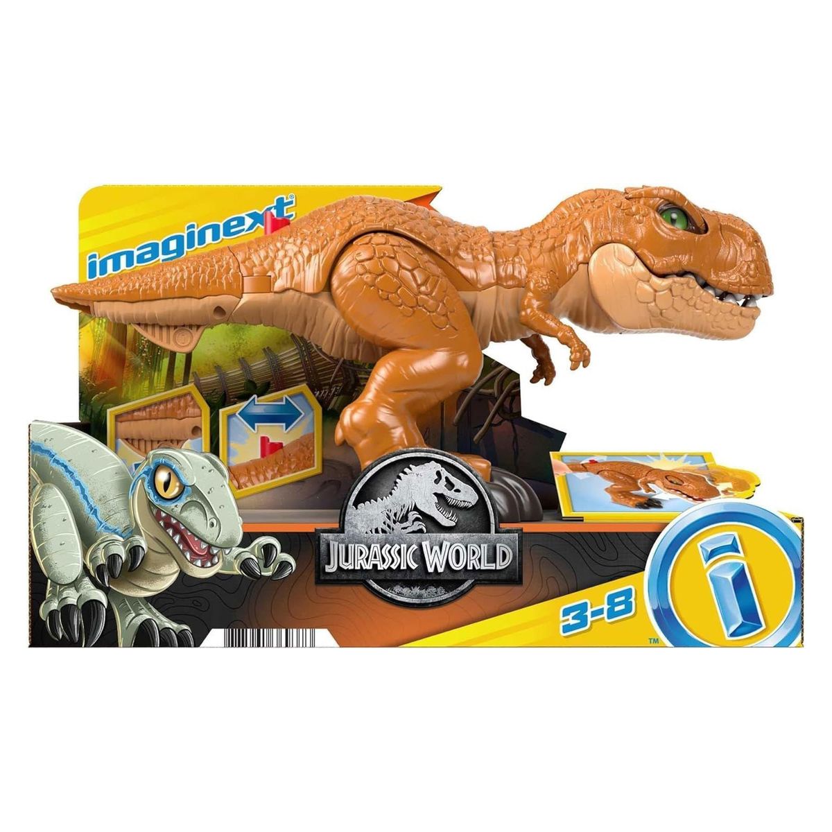 Mattel HFC04 - Fisher-Price - Imaginext - Jurassic World - Spielfigur, Dino, T-Rex - Bild 1