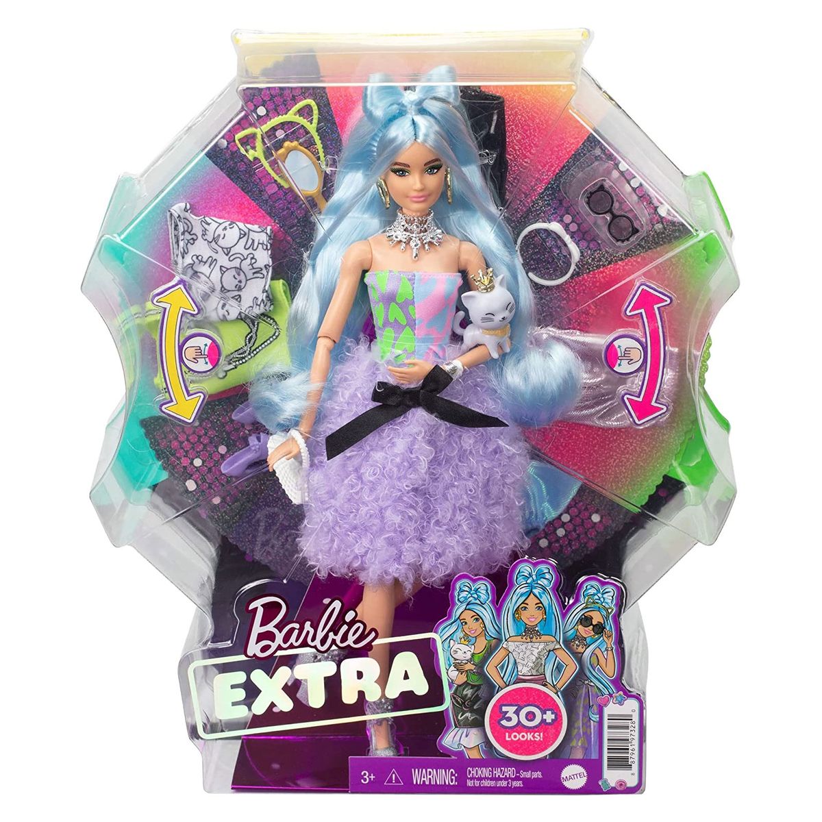 Mattel GYJ69 - Barbie - Extra - Puppe mit Styling-Zubeh&ouml;r und Tier - Bild 1