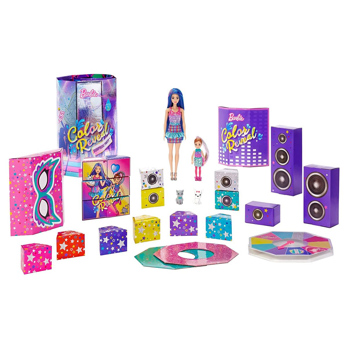 Mattel GXJ88 - Barbie - Color Reveal - Puppe mit 50 &Uuml;berraschungen, &Uuml;berraschungsparty - Bild 1
