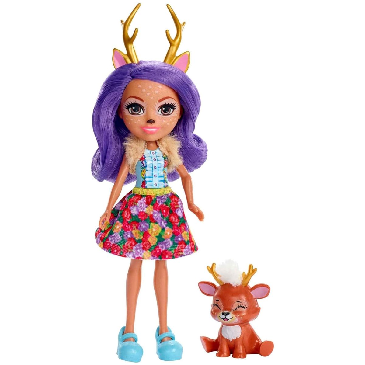 Mattel FXM75 - Enchantimals - Puppe mit Tierfreund, Danessa Deer und Sprint - Bild 1