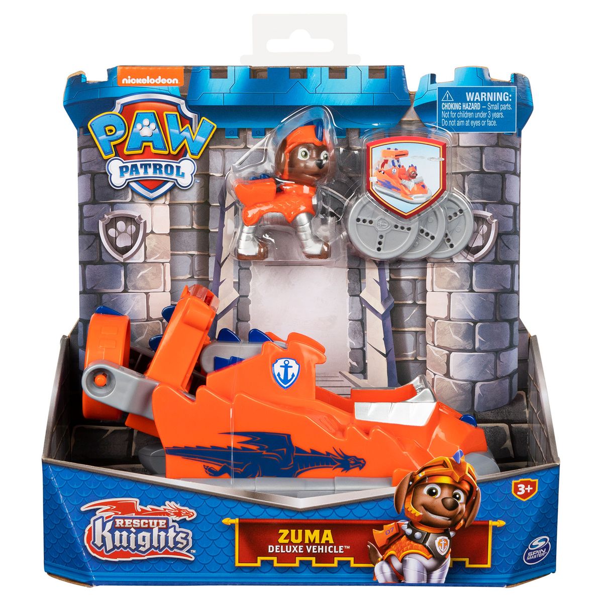 Spin Master 6063589 (20135922) - Paw Patrol - Rescue Knights - Zuma mit Deluxefahrzeug - Bild 1