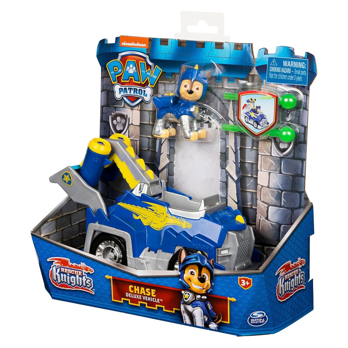 Spin Master 6063584 (20135917) - Paw Patrol - Rescue Knights - Chase mit Deluxe Fahrzeug - Bild 1