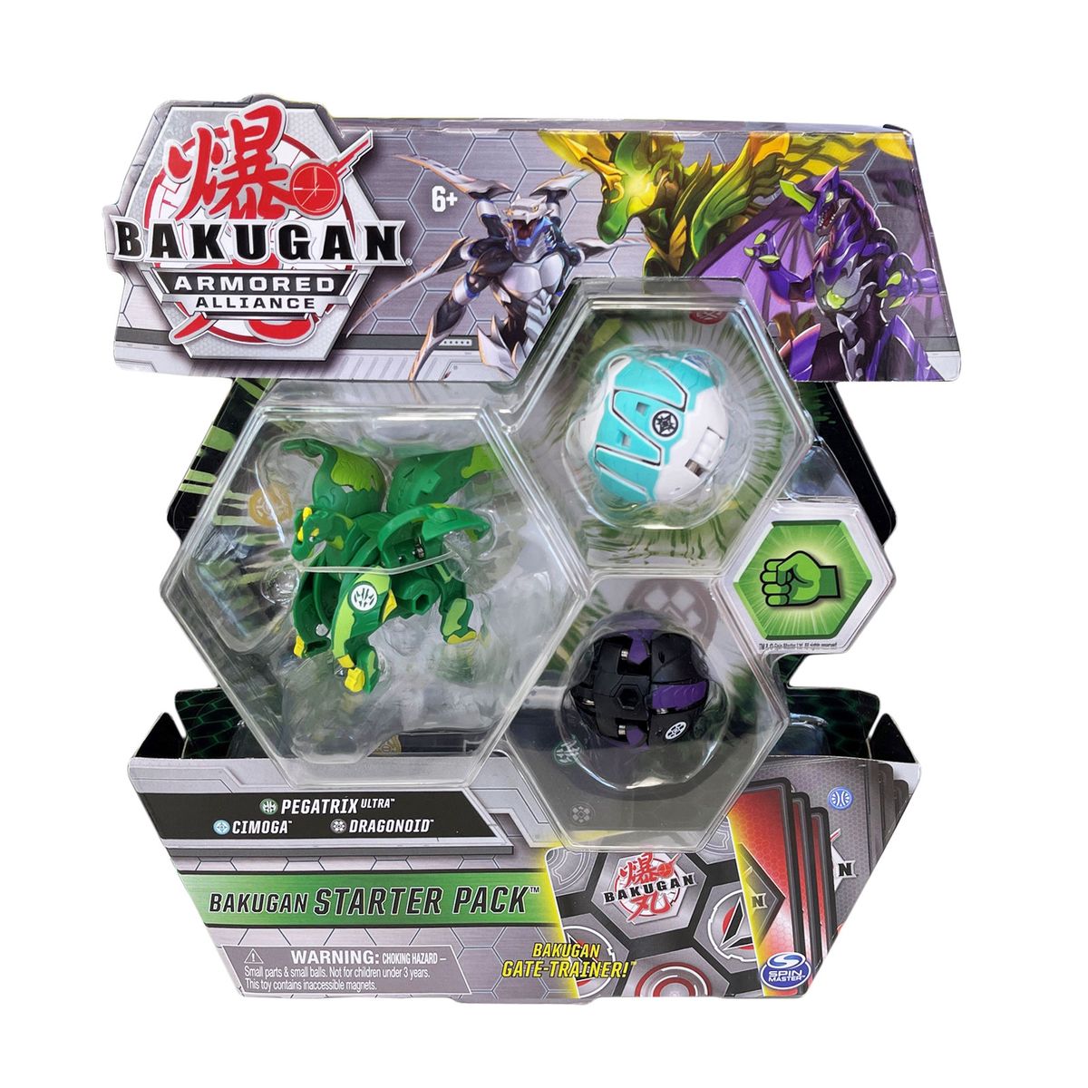 Spin Master 6055886 (20124817) - Bakugan Armored Alliance - Starter Pack inkl. Pegatrix Ultra, Cimoga & Dragonoid - Bild 1