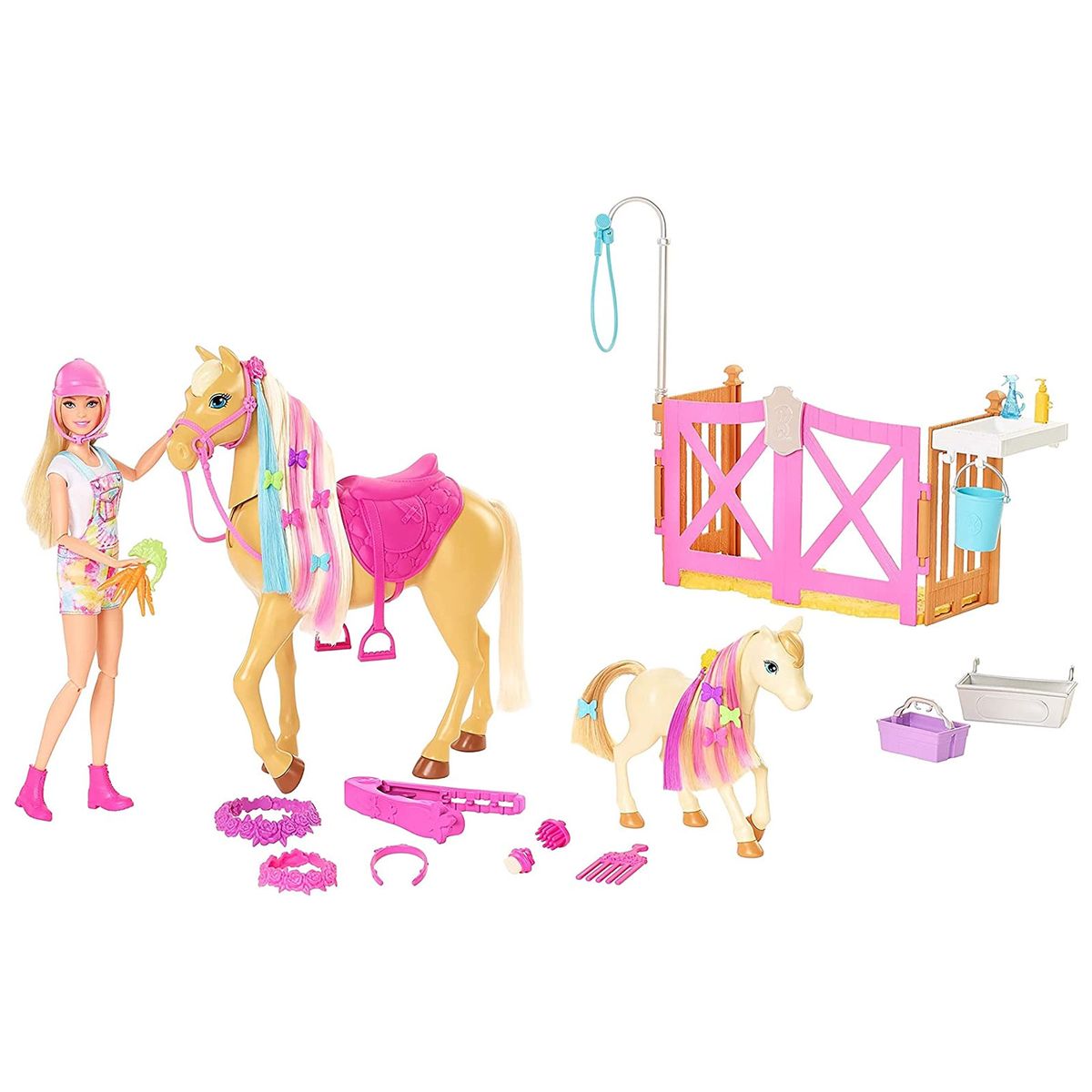 Mattel HGB58 - Barbie - Frisierspa&szlig; mit Pferden, Barbie und Zubeh&ouml;r - Bild 1