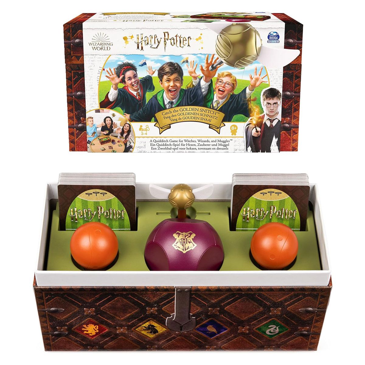 Spin Master 6060743 (20131138) - Harry Potter - Fang den Goldenen Schnatz, Action-Kartenspiel - Bild 1