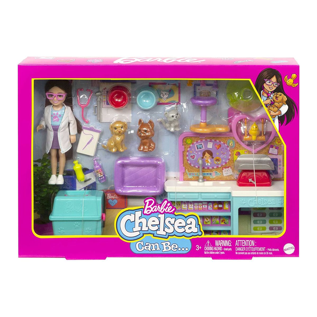 Mattel HGT12 - Barbie - Chelsea can be... - Spielset, Tierklinik mit Zubeh&ouml;r - Bild 1