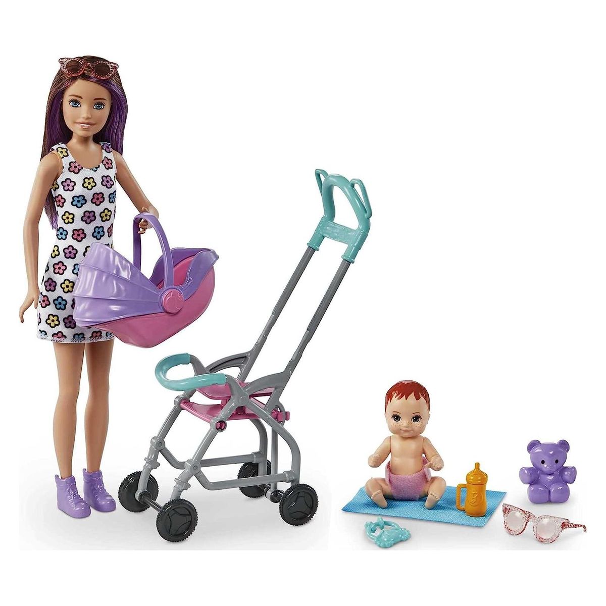 Mattel GXT34 - Barbie - Skipper Babysitters Inc. - Puppe mit Kinderwagen und Zubeh&ouml;r - Bild 1