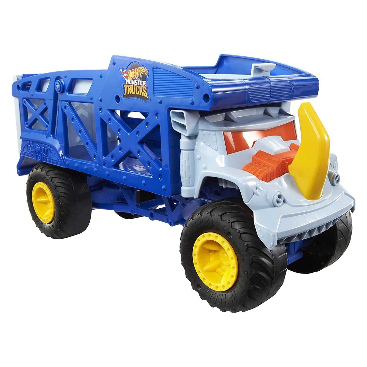 Mattel HFB13 - Hot Wheels - Monster Trucks - Nashorn-Transporter f&uuml;r Monstertrucks - Bild 1