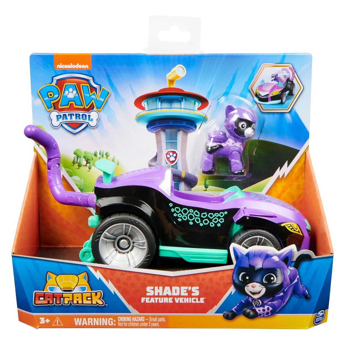 Spin Master 6066334 (20140703) - Paw Patrol - Cat Pack - Fahrzeug mit Action-Figur Shade - Bild 1