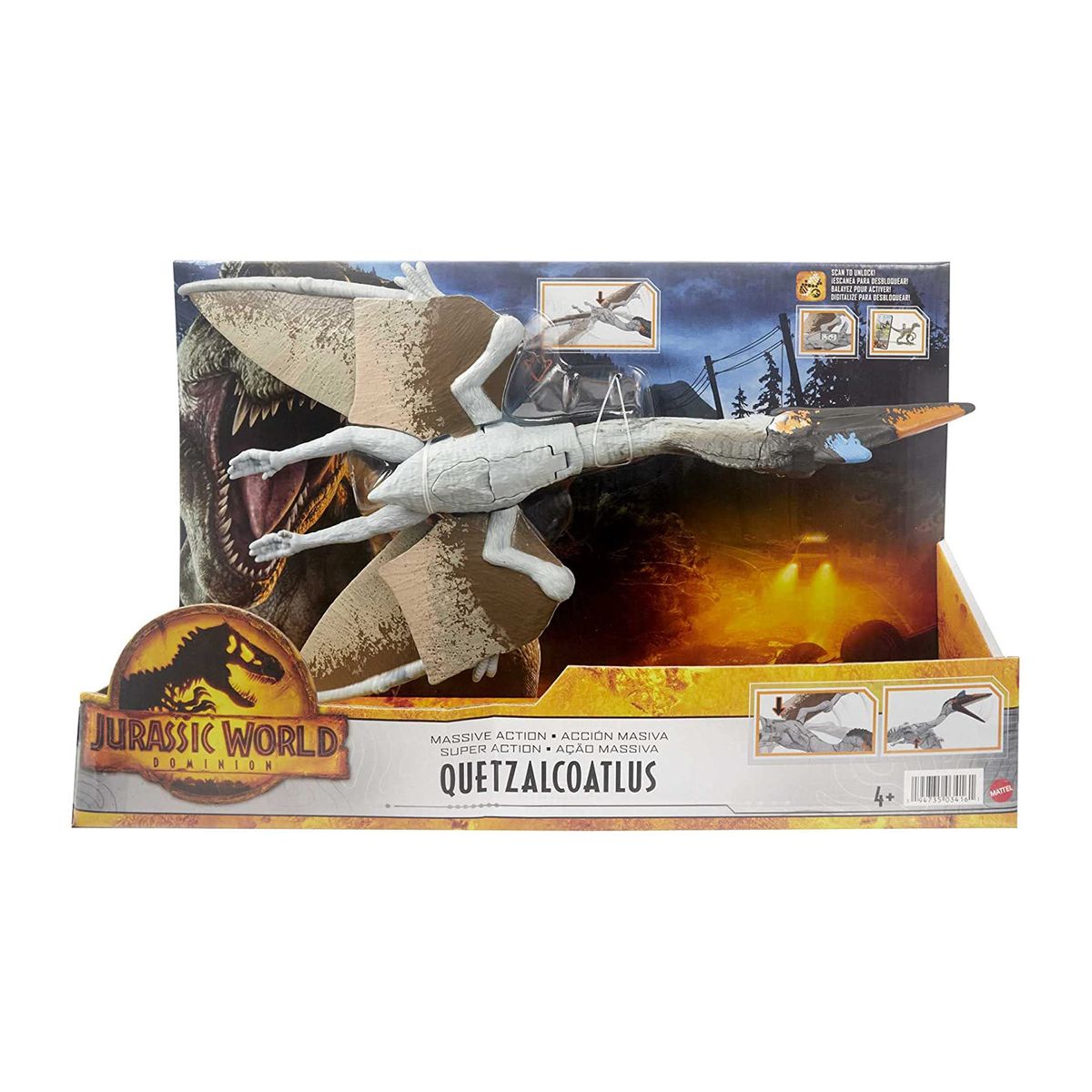 Mattel HDX48 - Jurassic World - Dominion - Massive Action - Quetzalcoatlus, Dinosaurier - Bild 1