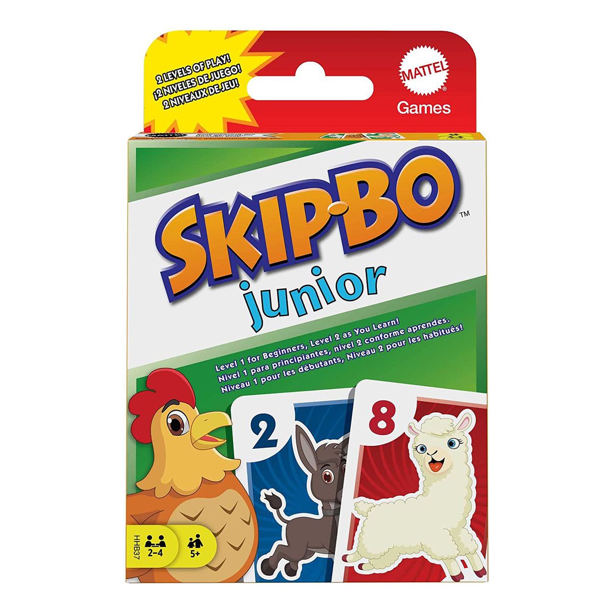 Mattel HHB37-1 - Mattel Games - Skip-Bo Junior, Kartenspiel - Bild 1