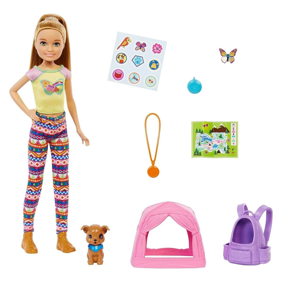 Mattel HDF70 - Barbie - Camping Spielset mit Stacie Puppe und H&uuml;ndchen - Bild 1