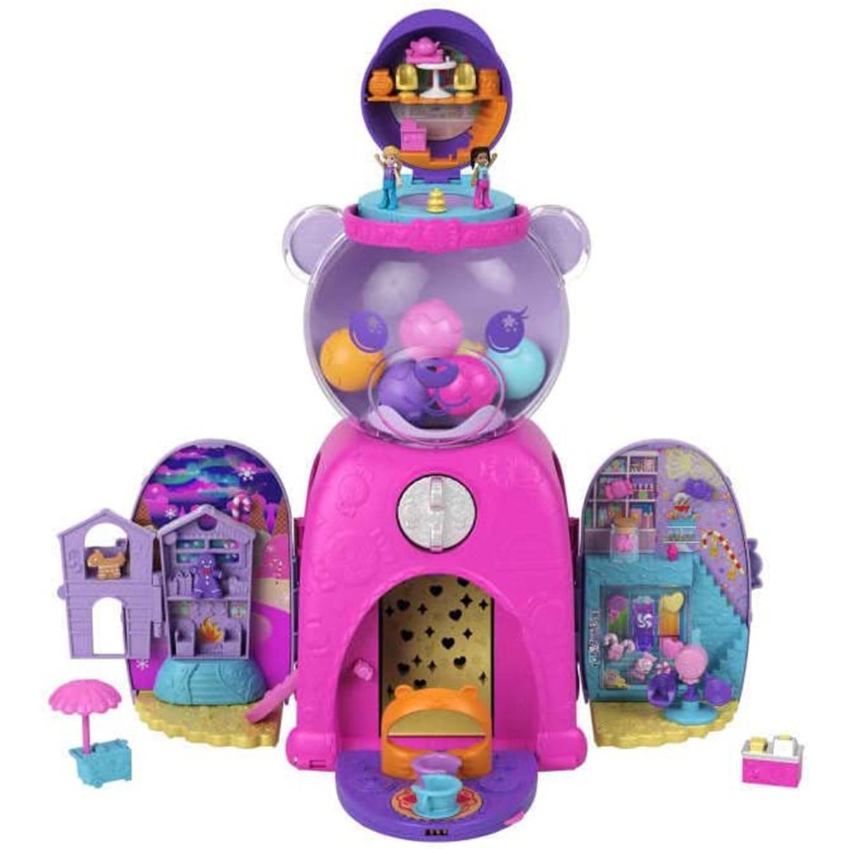 Mattel HJG28 - Polly Pocket - B&auml;rchen-Kaugummiautomat Spielset - Bild 1