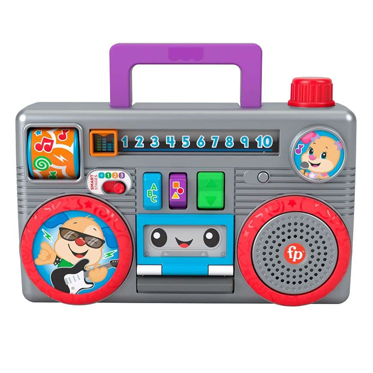 Mattel GYC11 - Fisher-Price - Lernspa&szlig; Boombox mit Licht und Sound, Lernspielzeug - Bild 1