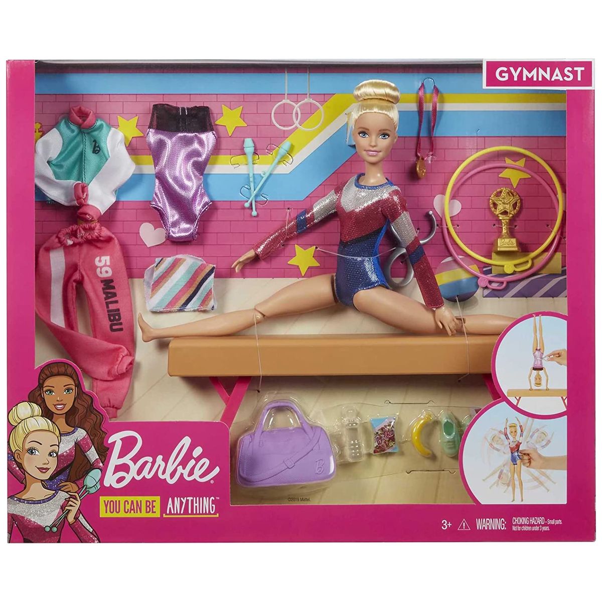 Mattel GJM72 - Barbie - You can be anything - Turnerin Puppe mit Zubeh&ouml;r, ca. 30 cm - Bild 1