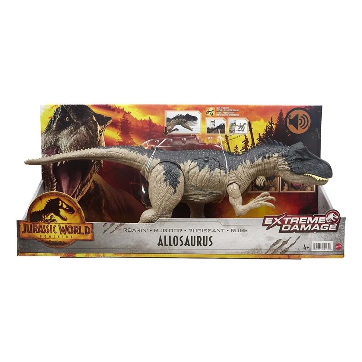 Mattel HFK06 - Jurassic World - Extreme Damage - Allosaurus, Dinosaurier - Bild 1