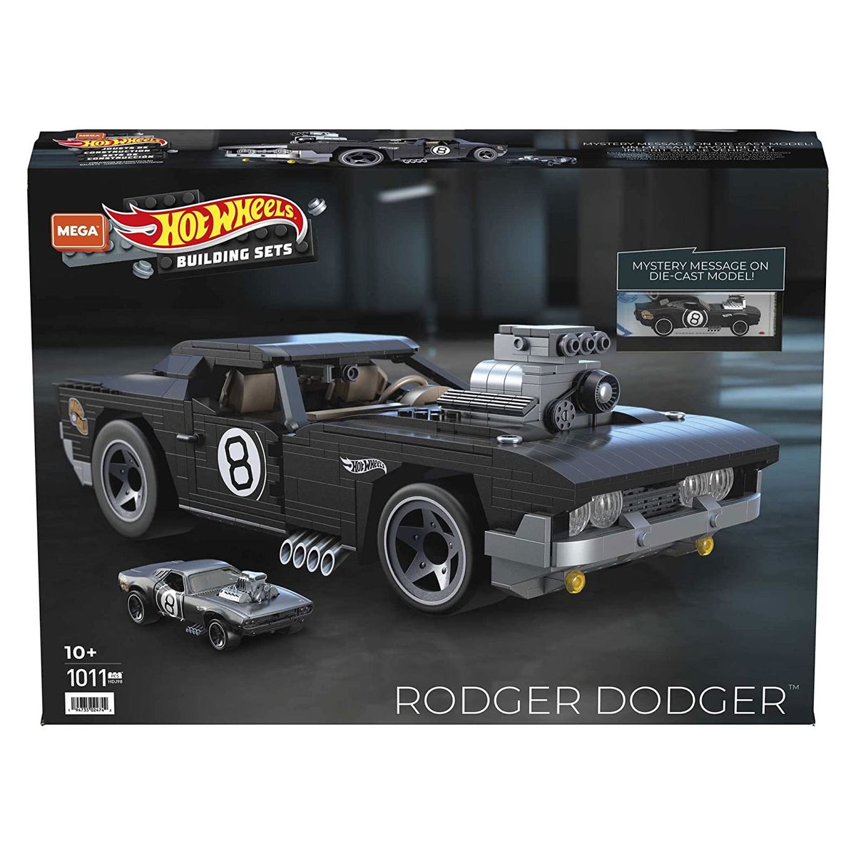 Mattel HDJ98 - Hot Wheels - Mega - Rodger Doger mit 1011 Teile, Konstruktionsspielset - Bild 1