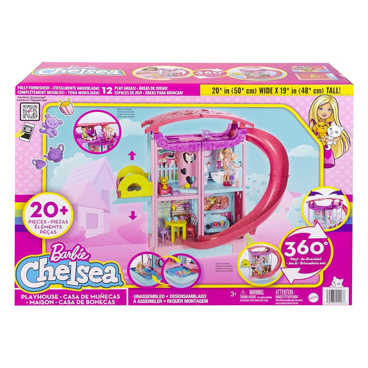 Mattel HCK77 - Barbie - Chelsea - Spielhaus mit Zubeh&ouml;r, ohne Puppe - Bild 1