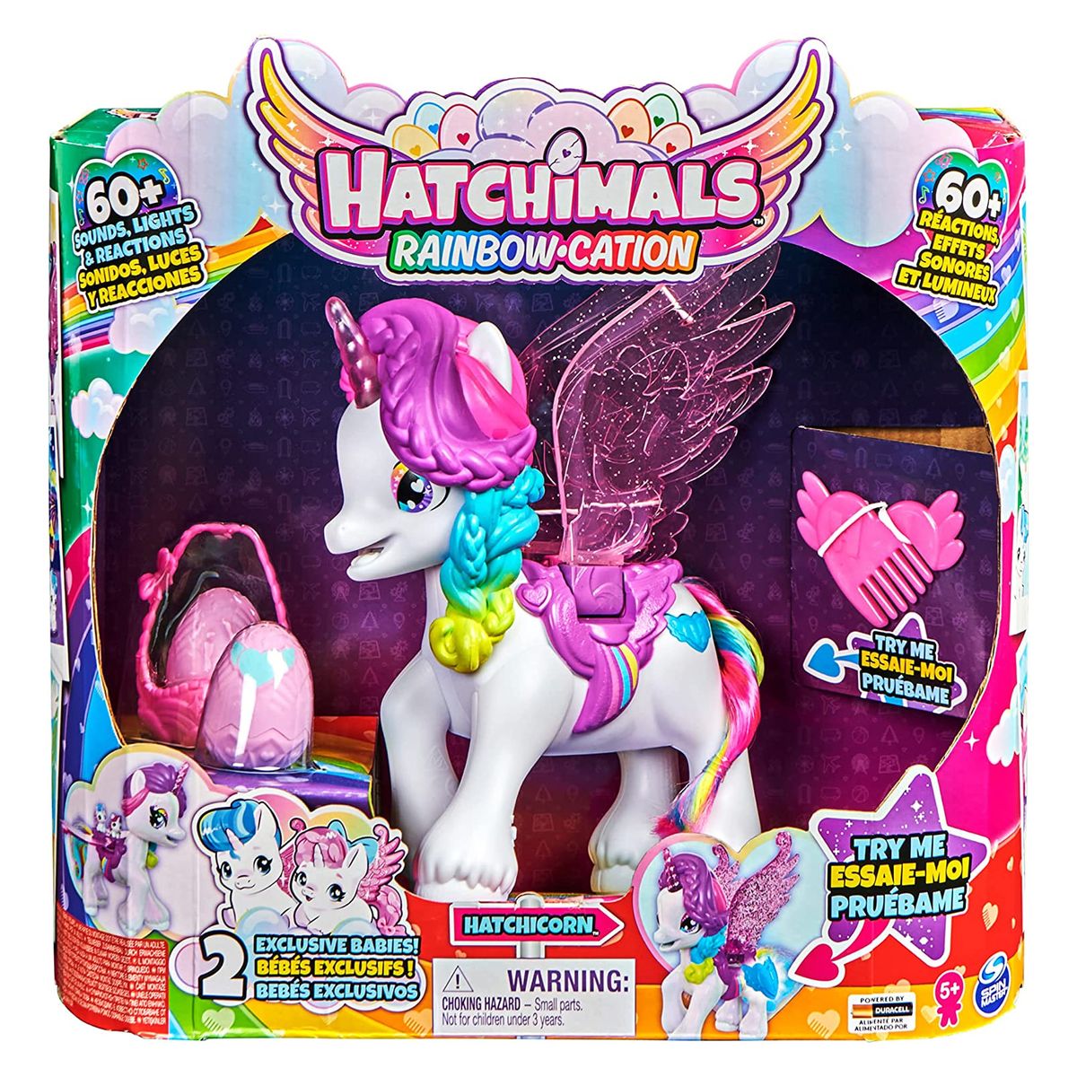 Spin Master 6064458 (20137530) - Hatchimals Rainbow Cation - Interaktives Einhorn - Bild 1