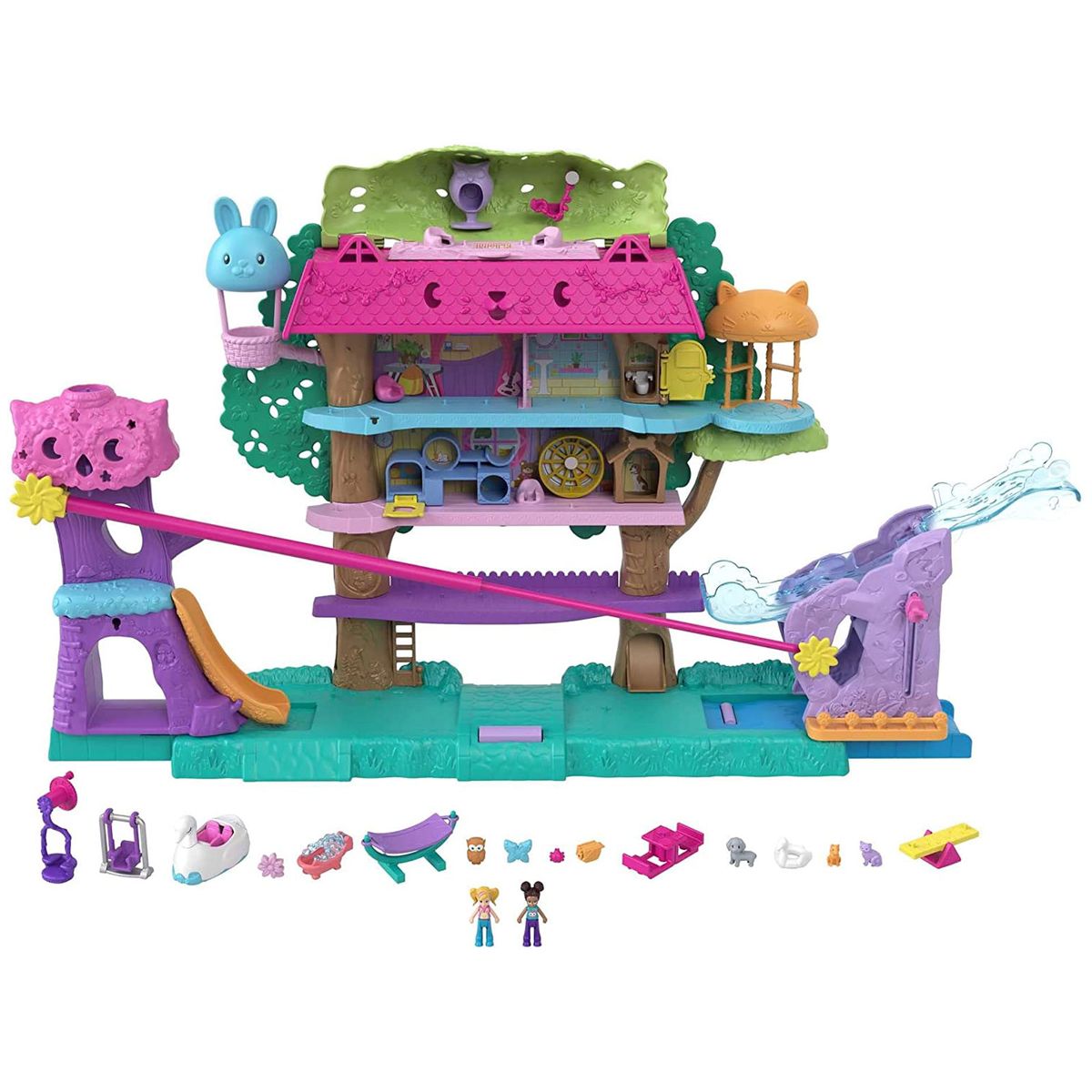 Mattel HHJ06 - Polly Pocket - Tierparty Baumhaus - Bild 1