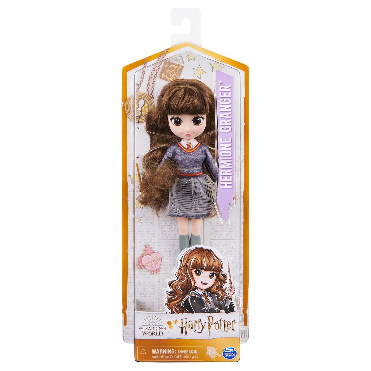 Spin Master 6061835 (20133243) - Wizarding World - Harry Potter - Hermine Granger, ca. 20 cm, Puppe mit k&auml;mmbaren Haar - Bild 1