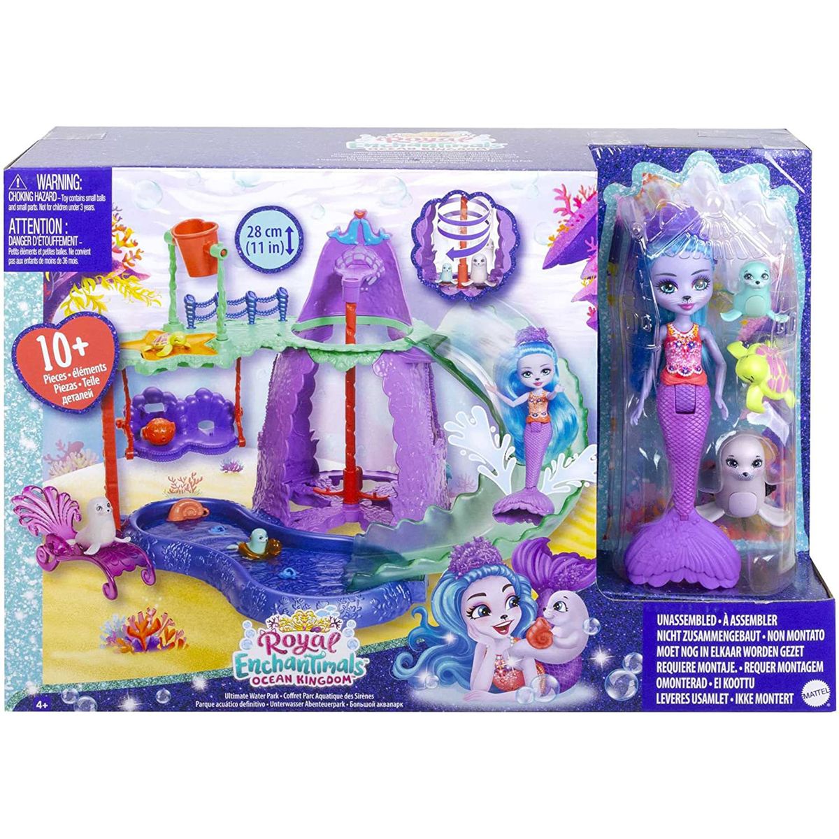 Mattel HCG03 - Royal Enchantimals - Ocean Kingdom - Spielset, Unterwasser-Abenteuerpark - Bild 1