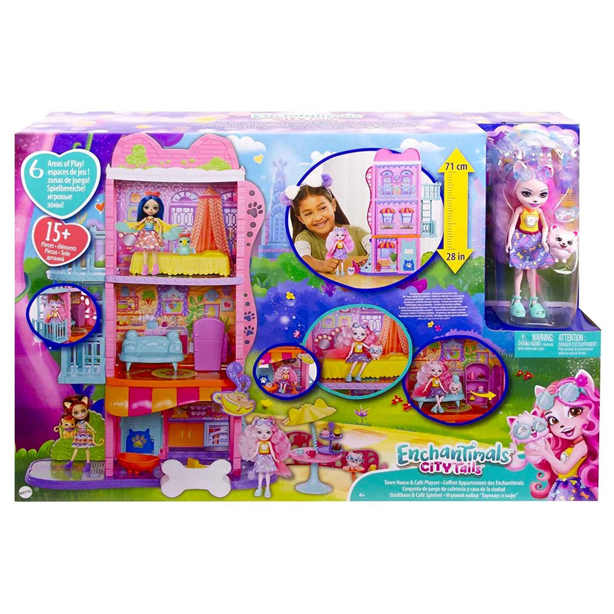 Mattel HJH65 - Enchantimals - City Tails - Stadthaus mit Caf&eacute; - Bild 1