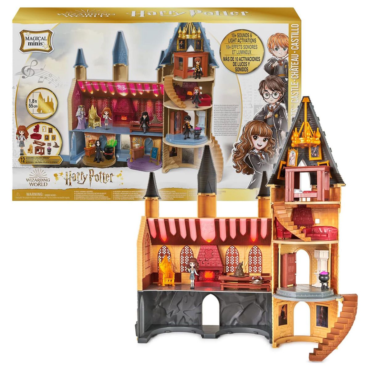 Spin Master 6061842 (20133249) 2.Wahl - Wizarding World - Harry Potter - Schloss Hogwarts mit Licht und Sound - Bild 1