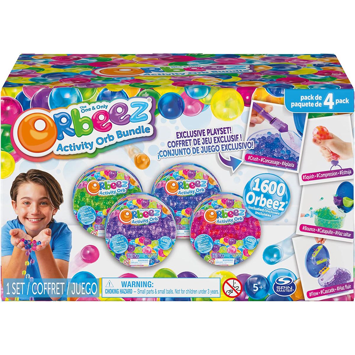 Spin Master 6064281 (20137260) 2.Wahl - Orbeez - Activity Orb Bundle - 1600 original Wasserperlen in Vier Farben - Fidget Pack - Bild 1