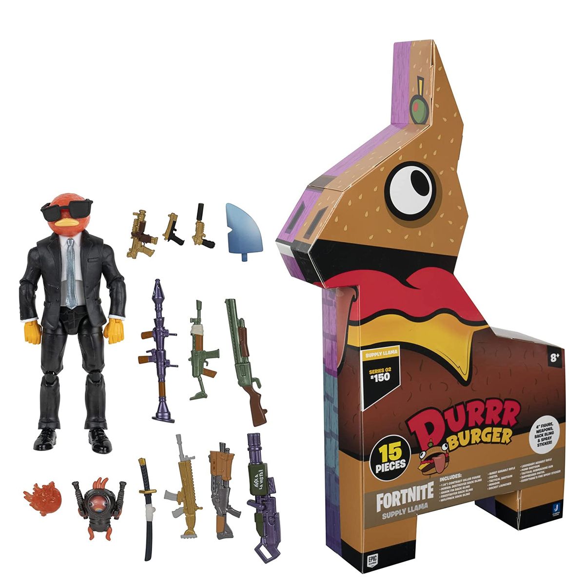 Jazwares FNT0797 - Fortnite - Loot Lama - Durrr Burger, 15 Teile - Bild 1