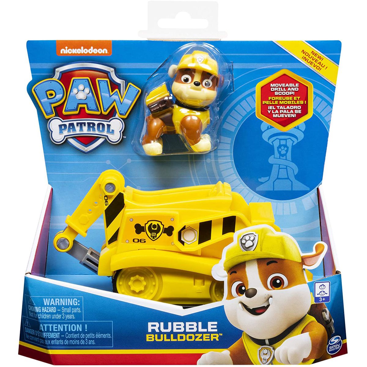 Spin Master 6061794 (20134754) - Paw Patrol - Rubble mit Bulldozer Fahrzeug - Bild 1