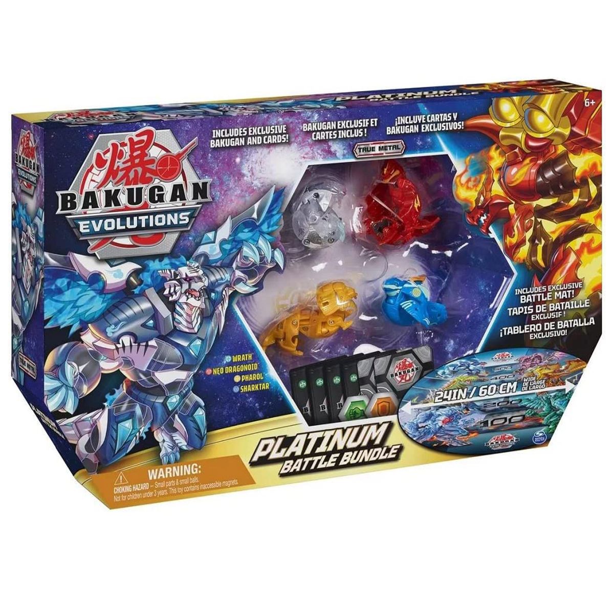 Spin Master 6066052 (20140222) - Bakugan Evolutions - Platinum Battle Bundle, inkl. True Metal Bakugans - Bild 1