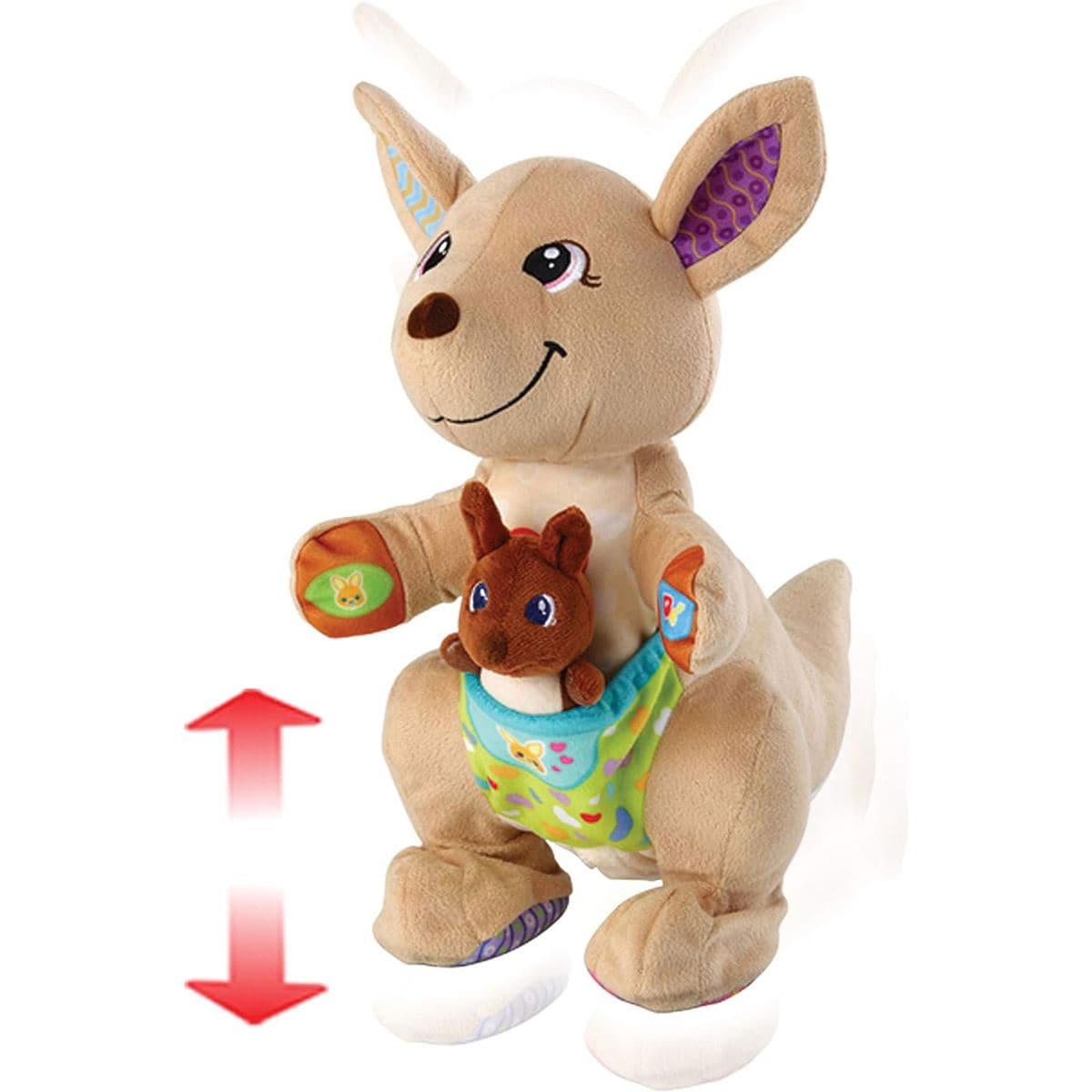 V-Tech 80-522664 - H&uuml;pf mit mir K&auml;nguru, interaktives Pl&uuml;sch-Spielzeug - Bild 1