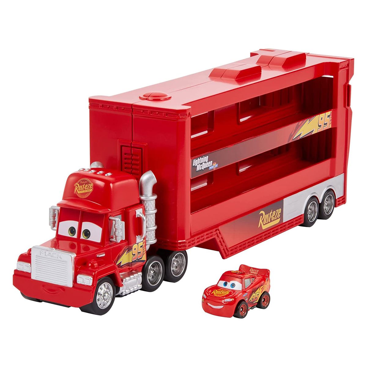 Mattel GNW34 - Disney Pixar Cars - Mack Truck inkl. Lightning McQueen Fahrzeug - Bild 1